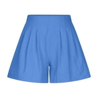 Asdoklhq Summer Shorts za zagled za žene $ 5, žene plus veličine modne žene znojene kratke hlače Ljetne casual labave čvrste struke kratke hlače
