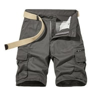 Tenjio Mens Cargo Shorts Clearence Višestruki aktivni odjećni ružni ručni gumb sa čvrstom zatvaračem