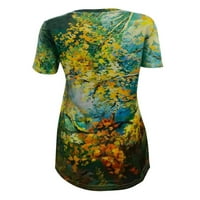 Bluze plus veličine za žene Rockabilly Duks trend Ljeto O-izrez otisnuta majica kratkih rukava Labavi vrhovi Tunic Raglan vrhovi odjeću Tropical Tops Plaže
