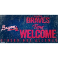 Atlanta Braves 8 '' 10.5 '' navijača dobrodošlice