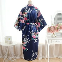 Bazyrey donje rublje za žene Seksi print kimono sljeva haljina kupatila rub donje rublje spavaće
