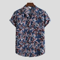 Corashan Muški gornji dijelovi modni etnički kratki rukav Ležerne prilike za ispis havajske majice majice