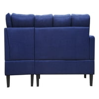 Službenik Jeimmur sekcijski kauč plavi posteljina 56480