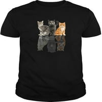 Tiger Funny Cat Lover majica Black O-izrez kratki rukav Elastični rastegnuti ljetni kućni majica