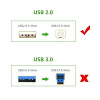 -Geek 6ft USB kabel kabela za HL-2070N HL-HL-2135W HL-Printer