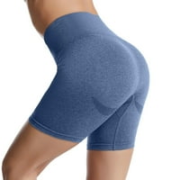 Ženske čvrste hlače Tummy Control Workgings High Squist joga hlače plave s