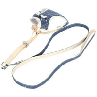 Kabel za kućne ljubimce, mačji prsluk za bijeg-otporan na traku prsluk za šetnju prozračni mačji prsluk