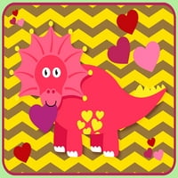 Ljubavne triceratops brandi fitzgerald Childrens Grafička umjetnost