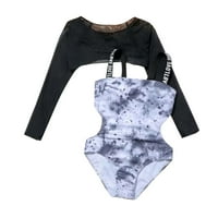 Fattazi Toddler Baby Girl Girl Wimsuits Prints Bikini kupaći odijelo Gardes Dugi rukavi Djevojke Bikini
