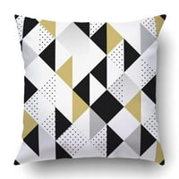Trokut zlato crno-bijeli trokut uzorak jastučnice za bacanje jastučni poklopac kućišta