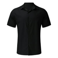 Shpwfbe Golf majice za muškarce Muške košulje muške ležerne košulje Skraćeno rukav Okrenite majicu košulje