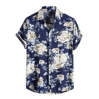 Sanbonepd Očev dan Muška ljetna modna kazna havajska cvijeća majica majica kratki rukav