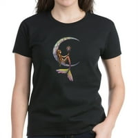 Cafepress - majica Mermaid Moon Fantasy Art - Ženska tamna majica