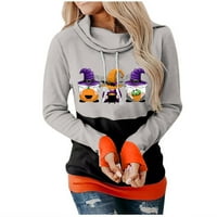 Ženska modna casual Halloween tiskani od tiskani dugih rukava s kapuljačom pulover s kapuljačom vrhom