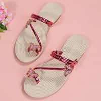 Cleance Žene Ljetne casual Sandale Dame Papuče Rhinestone & Ukrasite dizajnerski sandale za dizajn prstena