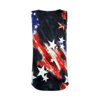 Gaecuw američke zastave košulje bez rukava Ljeto vrhovi modni prsluk patriotska majica Ljeto Loobav