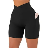 Teretane kratke hlače Ženske uska koverta struk navode Yoga hlače Visoka struka verzija Fitness Chrysanthemum