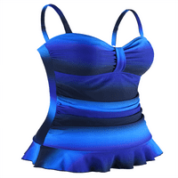 Ženski plivanje Mycoco-a Top podstavljeni rubfter HEM rub od kupaćih kostima Tankni kupaći kostim