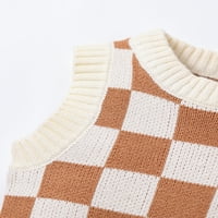 Meihuida za bebe odjeću Outfit Okrugli vrat bez rukava s rukavima od ispisanih džempera prsluk kratke hlače