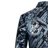 FESFESFES MENS BLAZER Outerwear Casual Blazer sa jednim gumbom sa prodajom lakirane jakne za blejzer