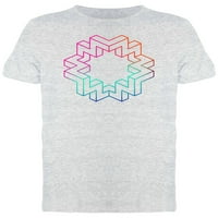 Geometrijski dizajn gradijentni majica Muškarci -Mage by Shutterstock, muško mali