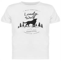 Lonely Wolf Aljaska državna majica Muškarci -Mage by Shutterstock, muški medij
