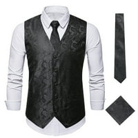 Modni suncokret za slankeelmen modne retro jednokrevetne prsluk vest kravata kravata