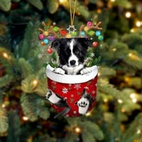 Sdjma Božićni pasa, drveni ukras, božićni treseći ukras, pokloni za pse, božićni dekor guma, kuški kuški