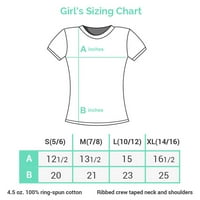 Tenis Chick Girl Girl Graphic sa reket igračem Ljubav podrška djevojkom pamučne mladenke sive majice