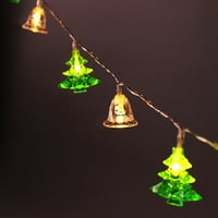 Svjetla LED 5. mjerač baterije Božićna zvona zelena božićna drva LED svjetla String Svjetla Ukrasna