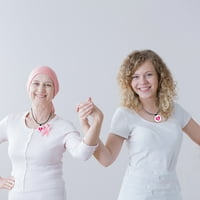 Briga za rak ružičasta vrpca crna kožna ogrlica od ogrlice