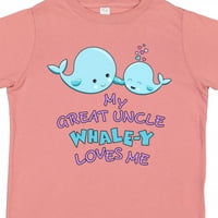 Inktastic moj veliki ujak Whale-y voli mi poklon majicu malih dječaka ili djevojčice Toddler