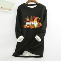 Trendvibe Pulover Ženski pulover Halloween Car-helorov dugi rukav pulover Cartoon Print dugih rukava