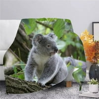 Australian Koala Bear Flannel Dekalte 3D Print Modni kauč na kauč za mlade posteljina za posteljinu