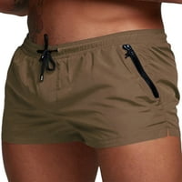 Prednjeg swwalk-a Classic Fit patentni patentni hlače Brzo suho Leisure Ljetne kratke hlače Muške plažne
