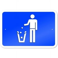 Trashcan Shuns Garbage Sign