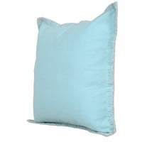 Homeroots u. Plava puna boja pamučna pamučna jastuk za bacanje - set od 2