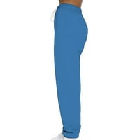 Duksevi za žene velike strukske sastojke sa dnevnim boravkom hlače udobne širine nogu joggeri sa džepovima