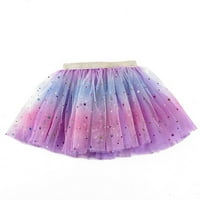 Seyurigaoka djevojke kratka suknja, duga sortirala boja s višeslojnim elastičnim strukom