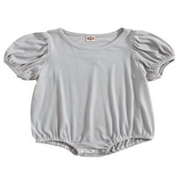 SUNISERY Baby Boy devojčica Bubble Roman Ljetna majica Onesie Pulover Bodysuit Tops
