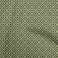 Onuone pamuk poplin tamno maslina zelena tkanina geometrijska šivaća materijala za ispis tkanine sa