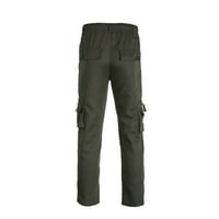 Modne muške čvrste boje elastične borbene hlače Radne hlače Kampiranje planinarske pantalone