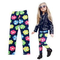 Advoicd Kids Odjeća Djevojke Veličina 7 - pantalone Proljeće Jesen Plus odjeću za bebe Štampane gimnastike