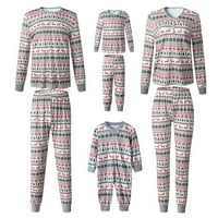 Odrasli i dječji pidžamatski set, božićna odjeća za obitelj, žene i odrasle, spavaća odjeća
