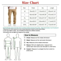 Xinqinghao muške hlače Ležerne prilike za muškarce na ulici Casual Sports Dvostruki nazivni dizajn čvrsta