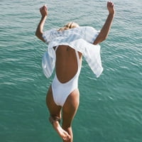 Žene Retro elastična visoka rezana leđa Jedno kupaće kostime kupaće odijela