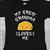 Inktastic moja velika baka me voli sa taco ilustracijama poklon baby boy ili baby girl bodysuit