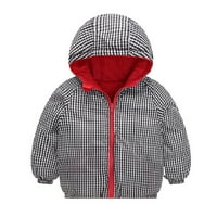 Advoicd Boys 'Outerwerke Jackets & Coats Boys Jakna Toddler Kids Baby Boys Girls Winter Warm Jacket Outerwear Plaid Coats Jakne za dječake 14-16