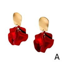Ženske naušnice za odustajanje od gusene petale dugih rese na nakit minđuše] P3D9