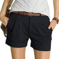 Teretne hlače Žene Ženske modne kratke hlače kratke chino pantalone Pleted džepne pantalone